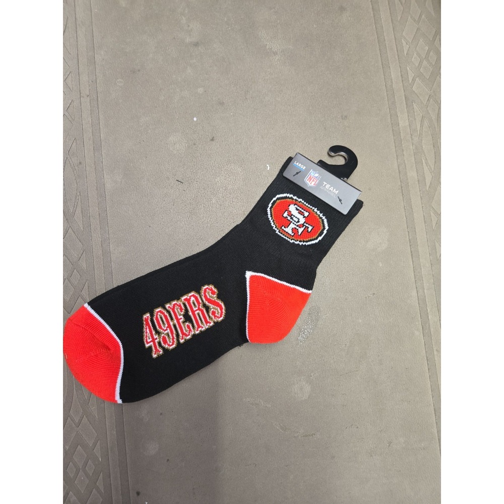 NFL San Francisco 49ERS Team Socks Large Size Men 10-13